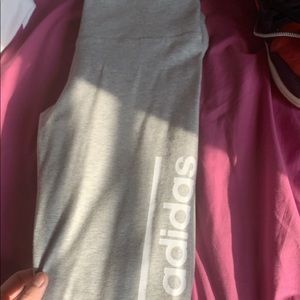 Grey adidas leggings